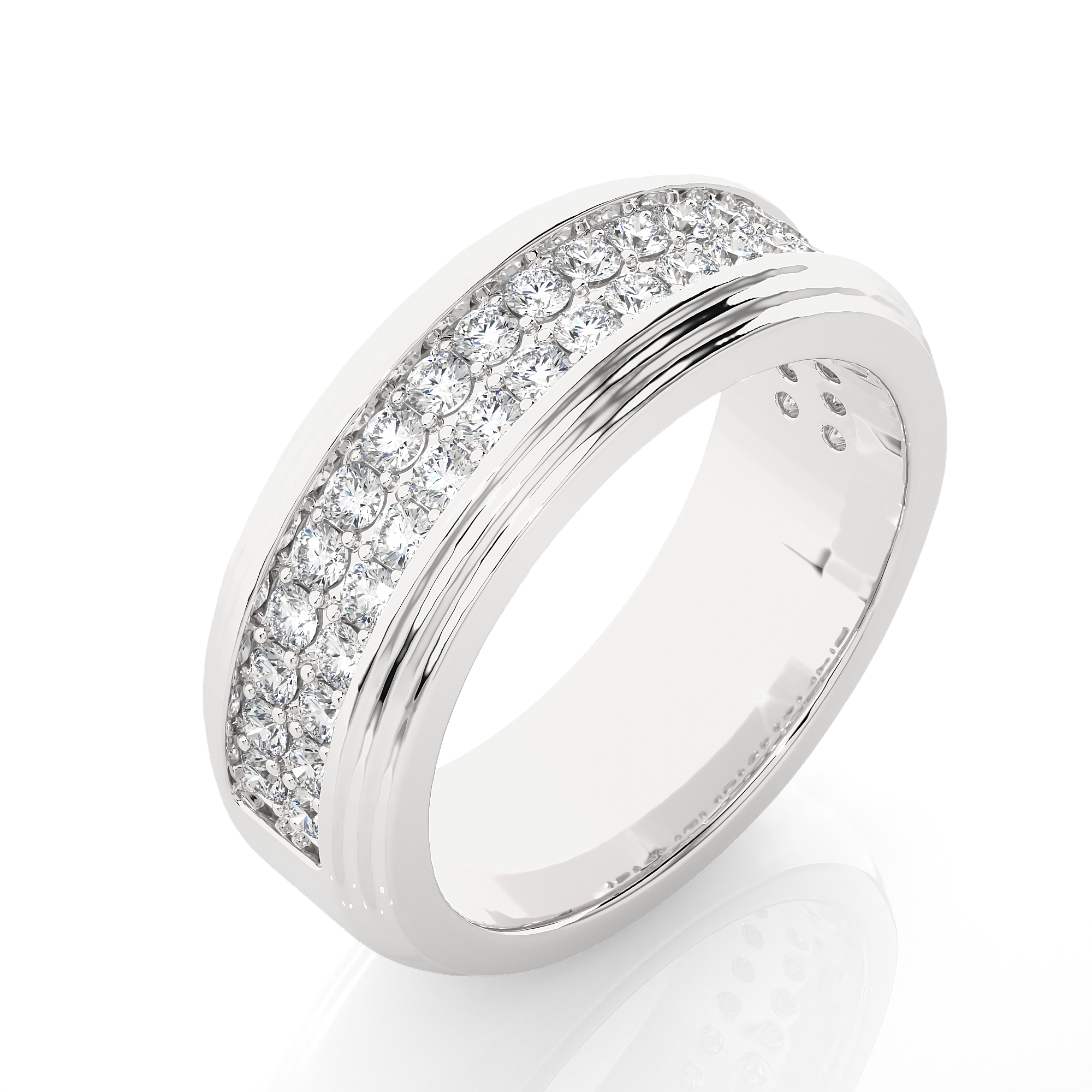 1.03 Carat G Color VS1 Clarity Diamond Studded Natural Diamond Ring.